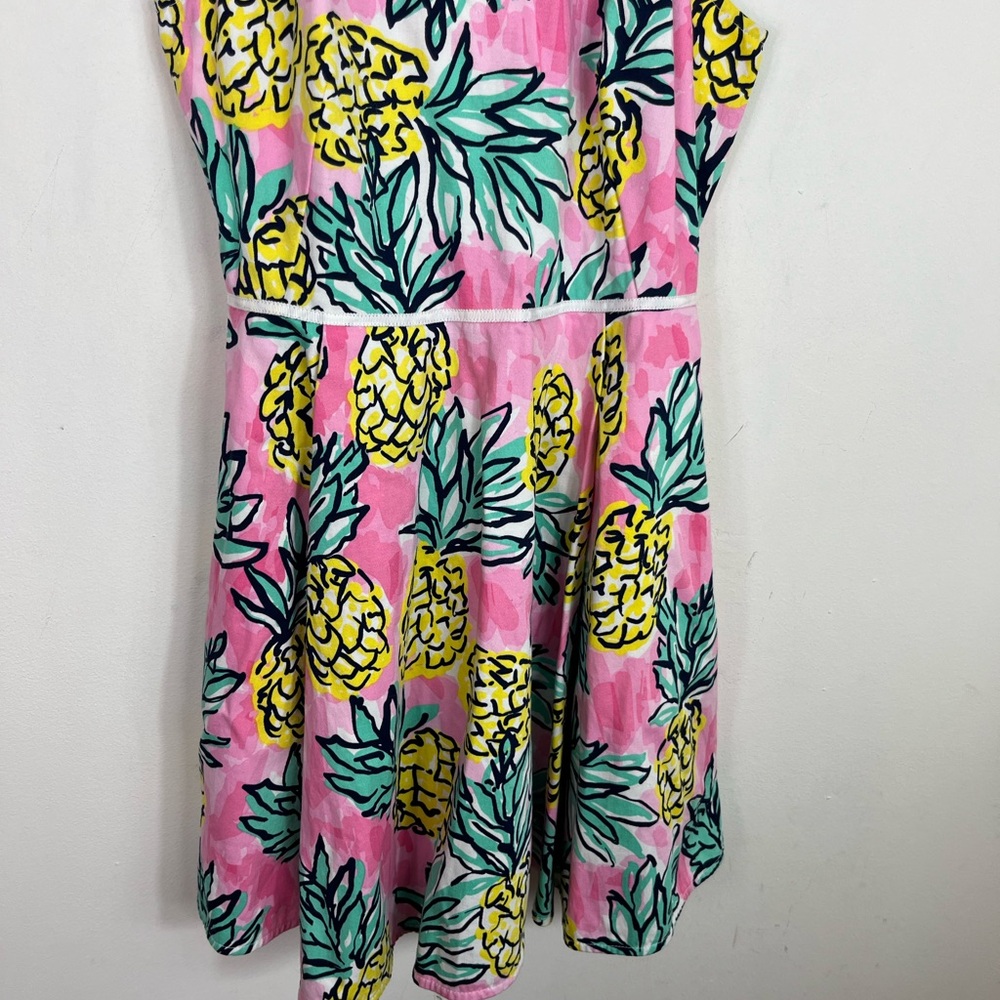 Draper‎ James Pineapple Halter Dress Sz 2 - Picture 7 of 15